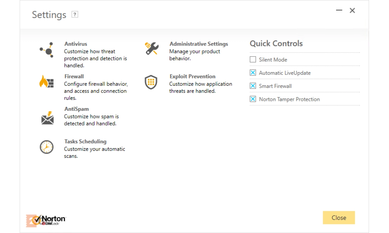 norton ui settings en